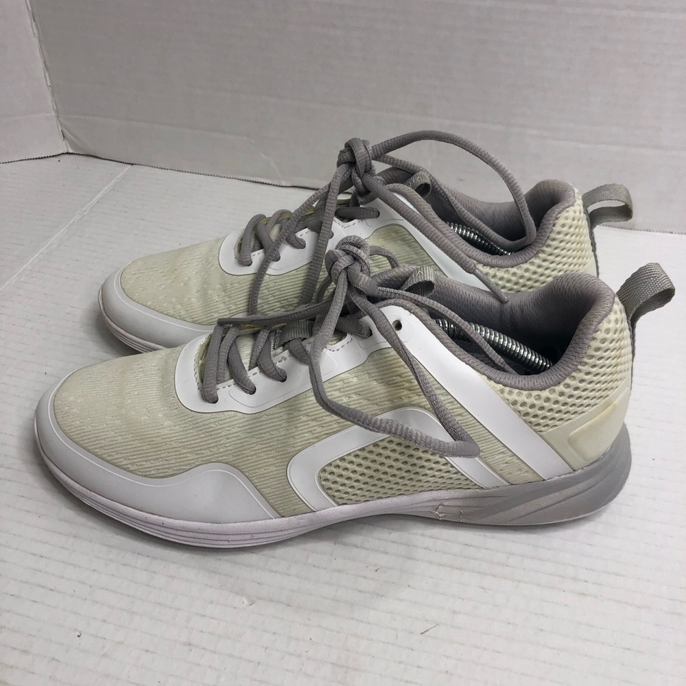 Vionic Sneakers Womens Size 8 White Tan JoJo Ombre Lace-Up Comfort Shoes